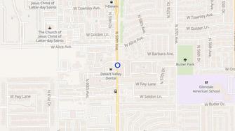 Map for Hidden Village Apartments - Glendale, AZ