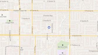 Map for Del Rey Apartments - Covina, CA