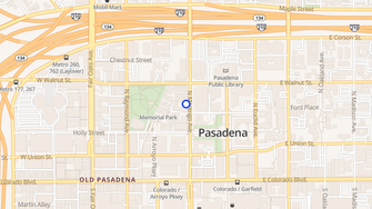 Map for Oakwood Apartments - Pasadena, CA