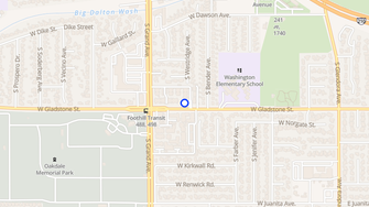 Map for Gladstone Ridge Apartments - Glendora, CA