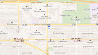 Map for Concordia University Campus Apartments - Saint Paul, MN