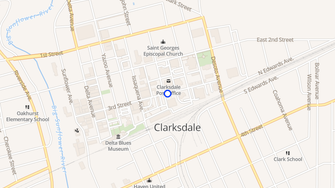 Map for Kincade Apartments - Clarksdale, MS