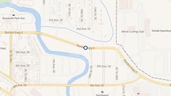 Map for Oakwood Court Apartments - Minot, ND