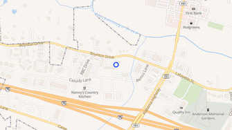 Map for Oak Ridge Apartments - Ringgold, GA