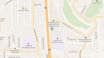 Map for Ridge View Apartments - Vallejo, CA