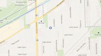 Map for 7110 W 107th Street - Worth, IL