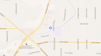 Map for Clifton Estates Apartments - Sioux City, IA