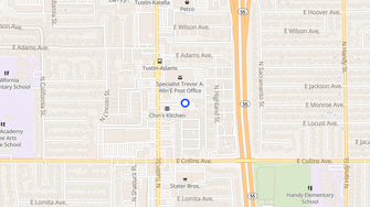Map for Robin Meadows Apartments - Orange, CA