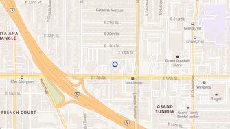 Map for Santiago Villas Senior Apartments - Santa Ana, CA