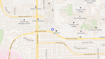 Map for Coast Apartments - Costa Mesa, CA
