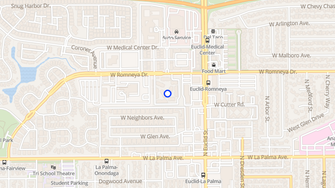 Map for Stone Creek Apartments - Anaheim, CA