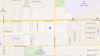 Map for Windsong Apartments - Anaheim, CA