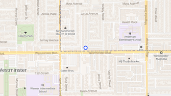 Map for Westminster Manor Apartments - Garden Grove, CA