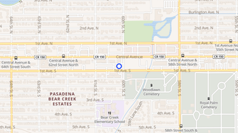 Map for Kingswood Apartments - Saint Petersburg, FL