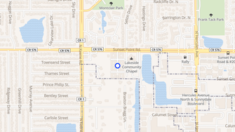Map for Southron Apartments - Clearwater, FL