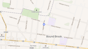 Map for Garfield Park Apartments - Bound Brook, NJ
