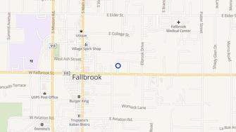 Map for Fallbrook Hillside Terrace  - Fallbrook, CA