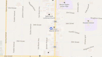 Map for Mirador Apartments - Ogden, UT
