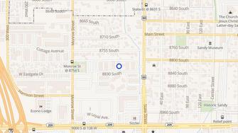 Map for Meridian Heights Apartments - Sandy, UT