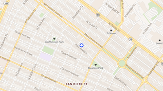 Map for 2038 Park Avenue - Richmond, VA