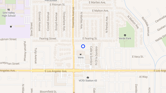 Map for Las Serenas Senior Apartments - Simi Valley, CA