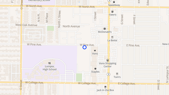 Map for Rainbow Plaza - Lompoc, CA