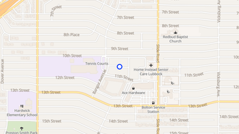 Map for Peppertree Inn - Lubbock, TX