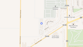 Map for Sunland Village - Levelland, TX