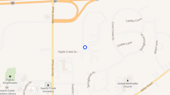 Map for Apple Creek Station Apartments - Swartz Creek, MI