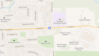 Map for Stratford Square Apartments - Davison, MI