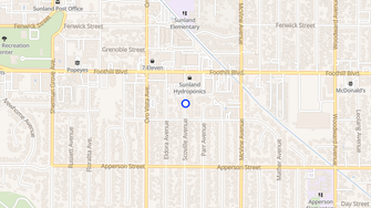 Map for Scoville Apartments - Sunland, CA