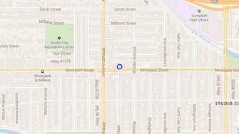 Map for 12433 Moorpark Street - Studio City, CA