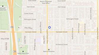 Map for Warren Apartments - North Hollywood, CA