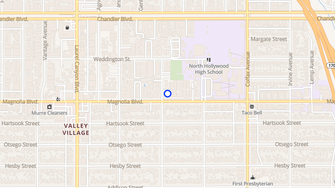 Map for MES Apartments - Valley Village, CA