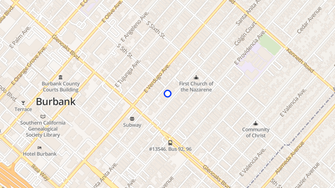 Map for 501 East Santa Anita Apartments - Burbank, CA
