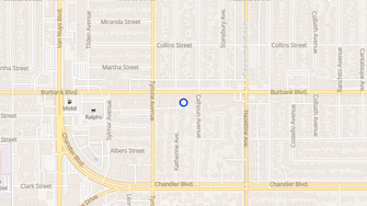 Map for Casa Del Sol Apartments on  Burbank Blvd - Van Nuys, CA