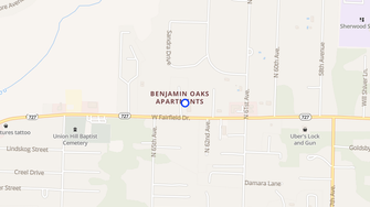 Map for Benjamin Oaks Apartments - Pensacola, FL