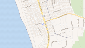 Map for Los Arboles Apartments - Del Mar, CA