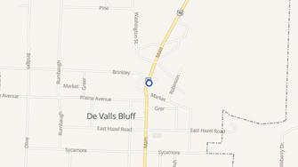 Map for Edge Oaks Apartments - De Valls Bluff, AR