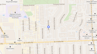 Map for Briarwood Park Apartments - Royal Oak, MI