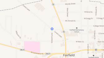 Map for Y-F Corporation - Fairfield, TX