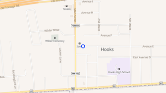 Map for Amanda Square Apartments - Hooks, TX