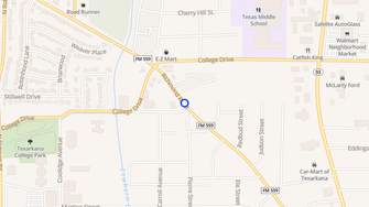 Map for Hillside Village Apartments - Texarkana, TX