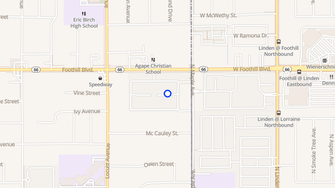 Map for Maple Hill Apartments - Fontana, CA