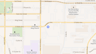 Map for Arbor Apartments - San Bernardino, CA
