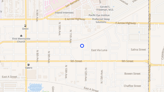 Map for Highland Hills Apartments - Upland, CA
