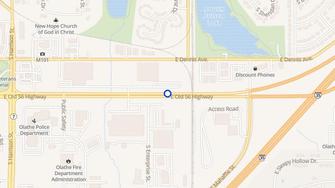 Map for Southfork Apartments - Olathe, KS