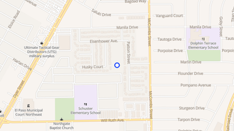 Map for Eisenhower Apartments - El Paso, TX