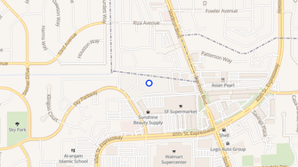 Map for Azure Park Apartments  - Sacramento, CA