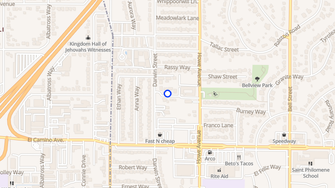 Map for Parkview Village Apartments - Sacramento, CA